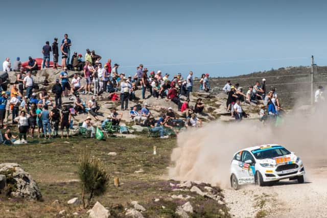 The crowds gather to watch Phil Hall in last years Junior World Rally Championship. (PHOTO BY: M-Sport/JWRC)