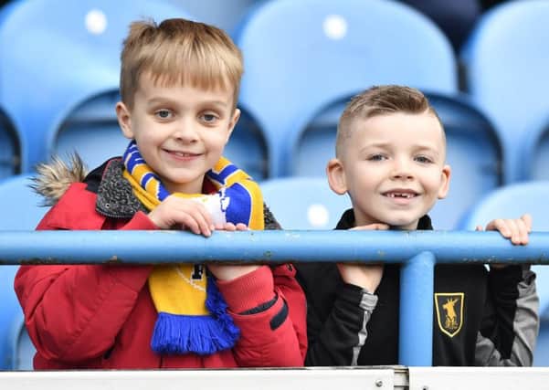 Mansfield Town fans before the game: Picture by Steve Flynn/AHPIX.com, Football: The Skybet League 2 match Carlisle United -V- Mansfield Town at Brunton Park, Carlisle, Cumbria, England copyright picture Howard Roe 07973 739229
