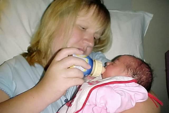 Emma Bullin with daughter Paige