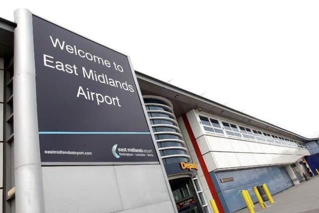 East Midlands Airport.
