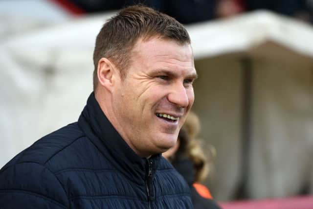 Mansfield's manager David Flitcroft