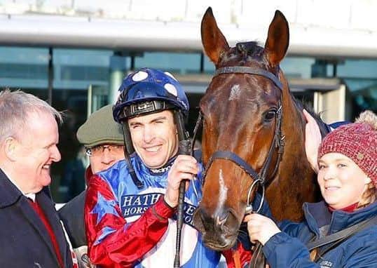 Aidan Coleman after the first Grade One victory of his career aboard Paisley Park in the JLT (Long Walk) Hurdle at Ascot.