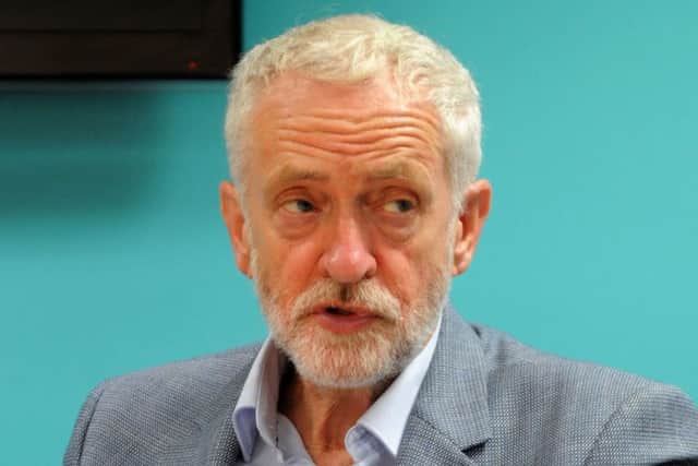 Labour leader Jeremy Corbyn pictured during his visit to Mansfield on Thursday.
