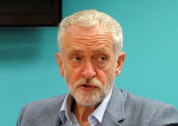 Labour leader Jeremy Corbyn pictured during his visit to Mansfield on Thursday.