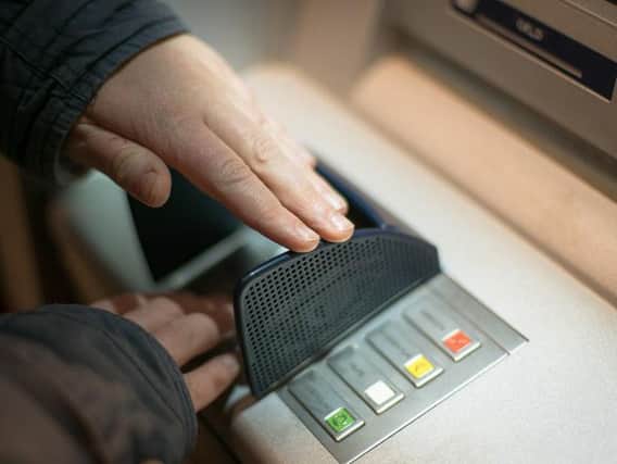 Thieves have targeted a cash point in Southwell.
