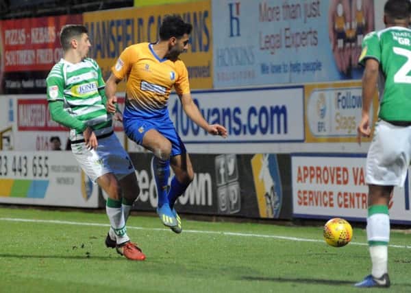 Mansfield Town v Yeovil Town
Mal Benning in second half action.