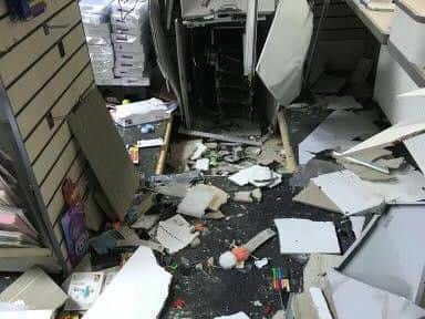Images show destruction after Southwell Post Office cash raid