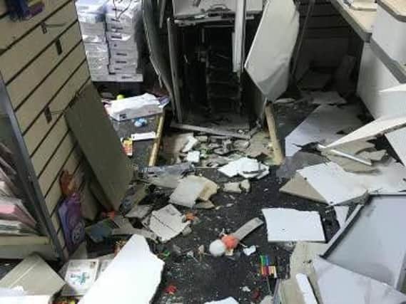 Images show destruction after Southwell Post Office cash raid