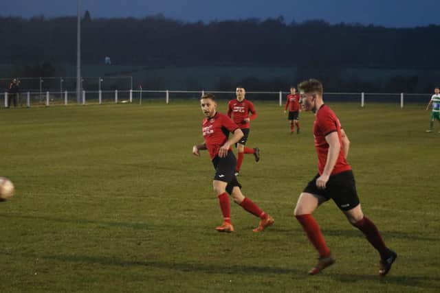 Gav King scores for Ollerton.