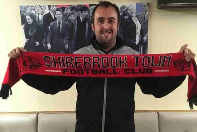 Gary Bryant, the new manager of Shirebrook Town.