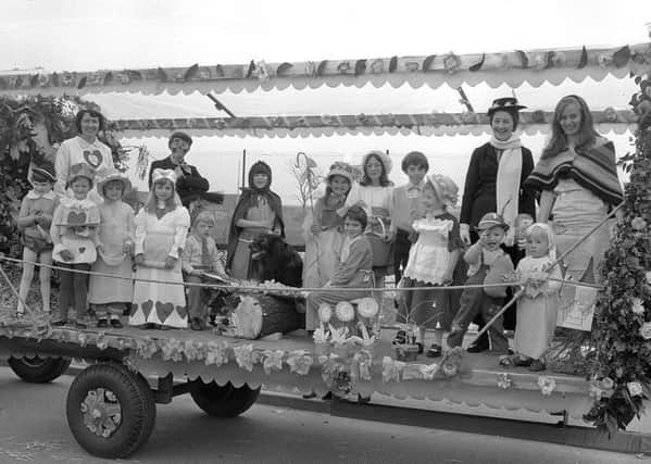 1972: From Mary Poppins to Little Bo Peep...a fantastic line-up for a float at the Warsop Carnival. Did you take part?