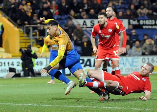 Mansfield Town V Crawley.
Tyler Walker gets the winner on 88 minutes.