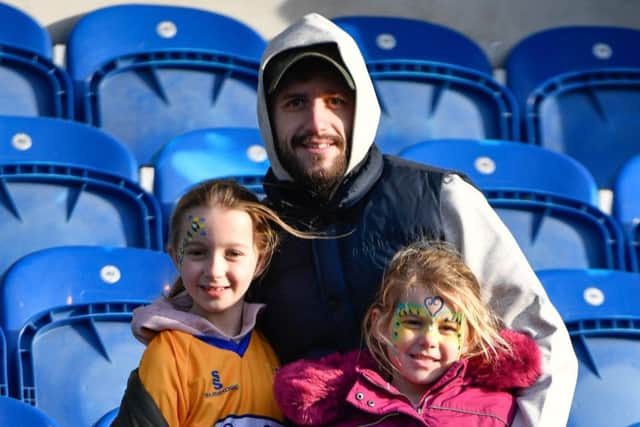 Mansfield Town fans before the Stags' match at Colchester United.