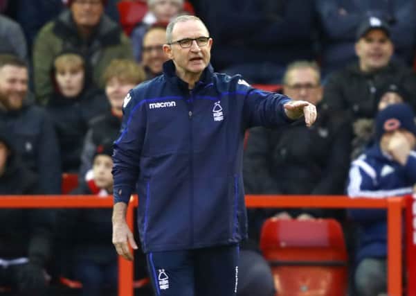 NOTTINGHAM, ENGLAND - JANUARY 19:  Martin O'Neill, Manager of Nottingham Forest reacts during the Sky Bet Championship match between Nottingham Forest and Bristol City at City Ground on January 19, 2019 in Nottingham, England.  (Photo by Mark Thompson/Getty Images)