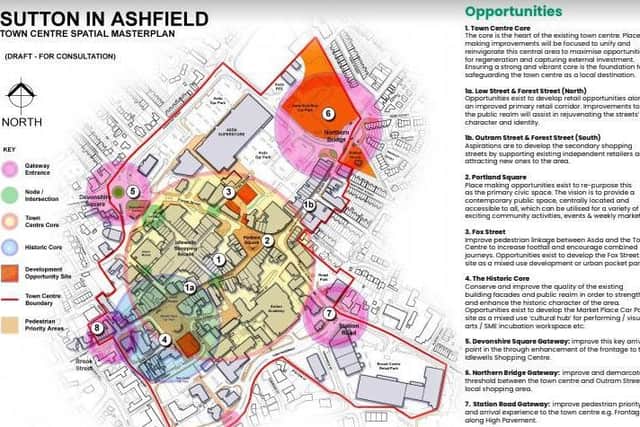 A map of Sutton town centre for the consultation.