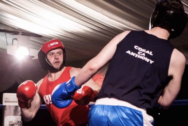 Steve in action in the ring.