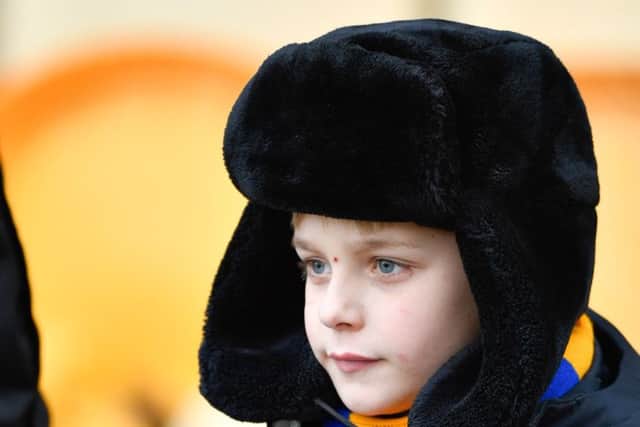 Mansfield Town fans ahead of kick-off.