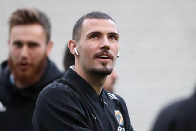 NEWCASTLE UPON TYNE, ENGLAND - DECEMBER 09:  Leo Bonatini of Wolverhampton Wanderers looks on prior to the Premier League match between Newcastle United and Wolverhampton Wanderers at St. James Park on December 9, 2018 in Newcastle upon Tyne, United Kingdom.  (Photo by Ian MacNicol/Getty Images)