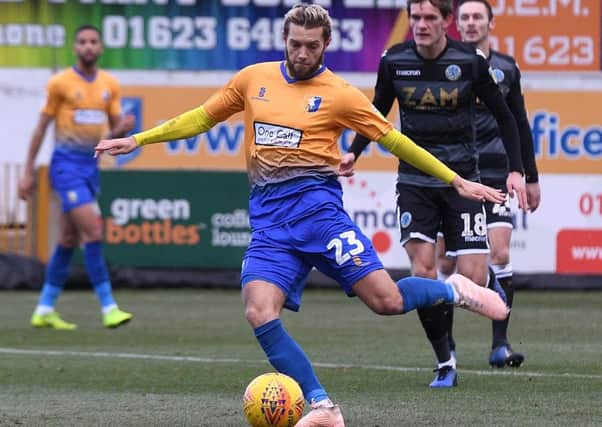 Picture Andrew Roe/AHPIX LTD, Football, EFL Sky Bet League Two, Mansfield Town v Macclesfield Town, One Call Stadium, 02/02/2019, K.O 3pm

Mansfield's Jorge Grant scores the opening goal

Andrew Roe>>>>>>>07826527594
