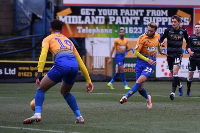 Jorge Grant breaks the deadlock in the first half.