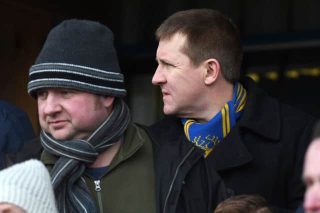 Mansfield Town fans ahead of the match against Macclesfield Town.