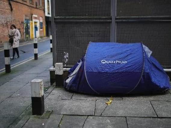 Rough sleeping in Mansfield has more than doubled since 2010, official figures show.