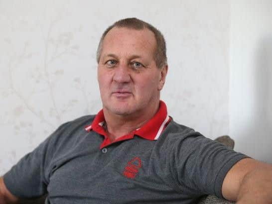Ian Haslam, 58 pictured at home in Underwood. (Courtesy of Nottingham Post)