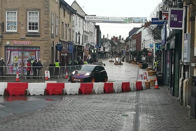 The race on West Gate and Market Place.