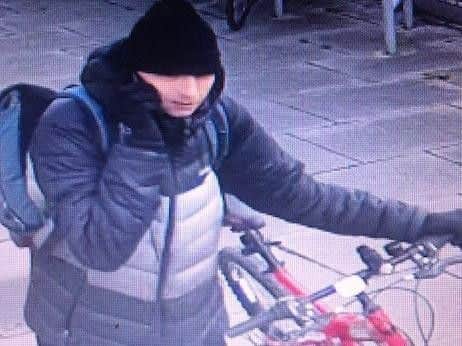 A red bicycle was stolen from Station Street, Nottingham, close to the train station, at 2.30pm on January 9.