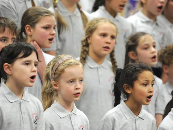 Children in the choir