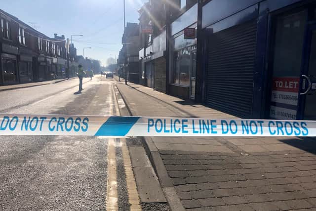 The scene on Kingsway
