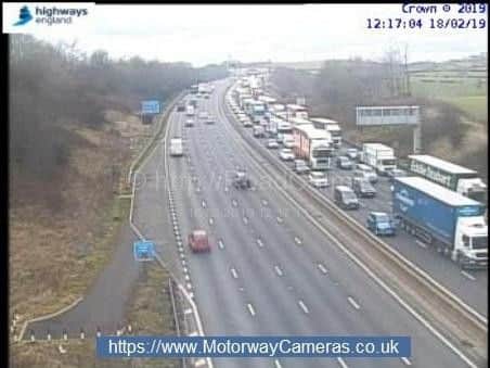 There is traffic on the M1