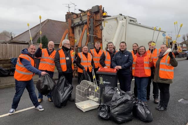 Volunteers taking part in the Big Ashfield Spring Clean