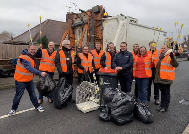 Volunteers taking part in the Big Ashfield Spring Clean