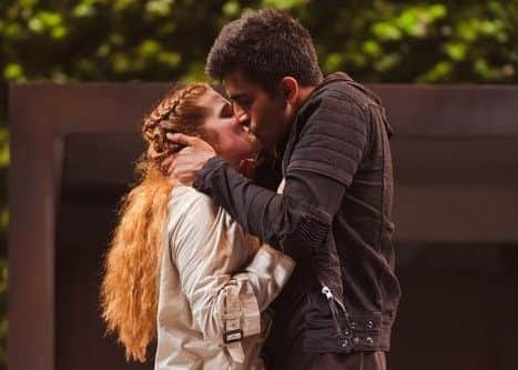 Karen Fishwick as Juliet and Bally Gill as Romeo