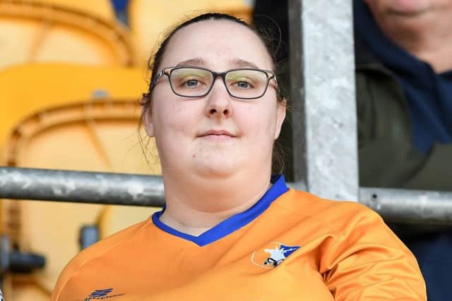 Mansfield Town fans ahead of kick-off.