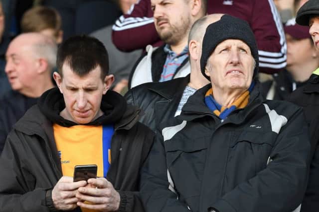 Mansfield Town fans ahead of kick-off.