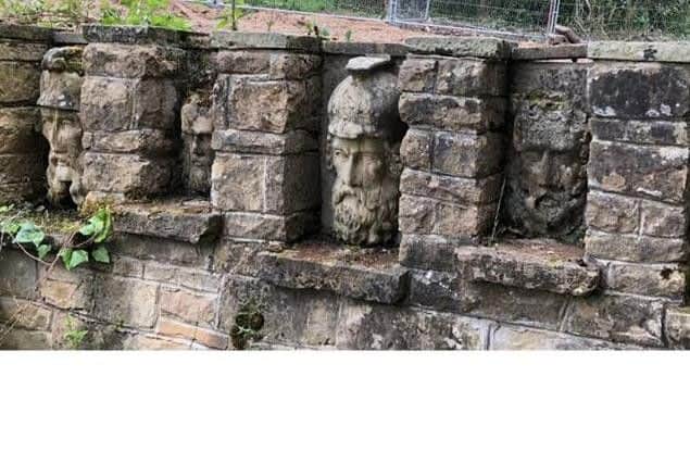 Five stone carved soldiers heads (pictured) were stolen between 30 January 2019 and 1 February 2019.