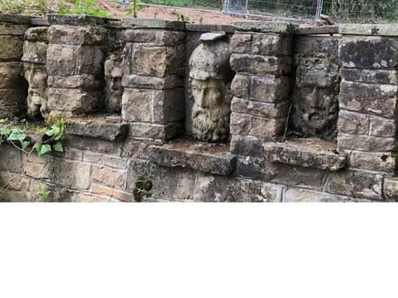 Five stone carved soldiers heads (pictured) were stolen between 30 January 2019 and 1 February 2019.