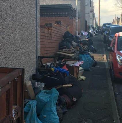 The rubbish, on Main Avenue.