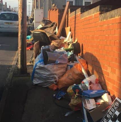 The rubbish, on Main Avenue.