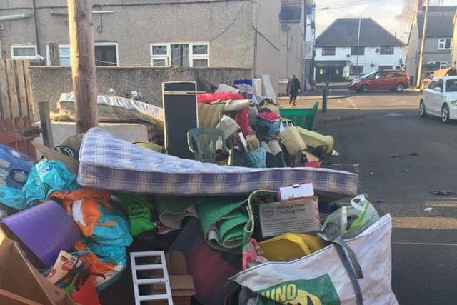 The rubbish, on Main Avenue.