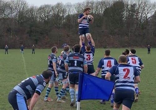 Action from Mansfields disappointing defeat at home to Bakewell Mannerians.