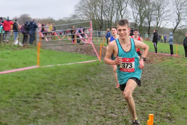 Jenson Connell, who was Mansfield Harriers highest-placed finisher at the English Schools Cross-Country Championships.