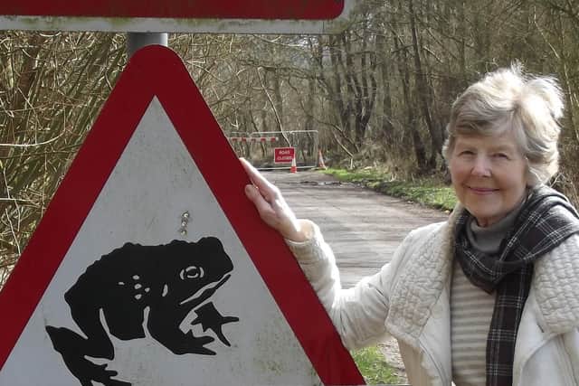 Margaret Cooper at the crossing