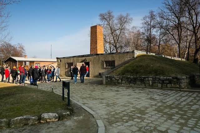 Students visit the gas chambers