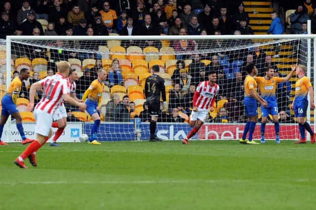 Cheltenham score their equaliser.