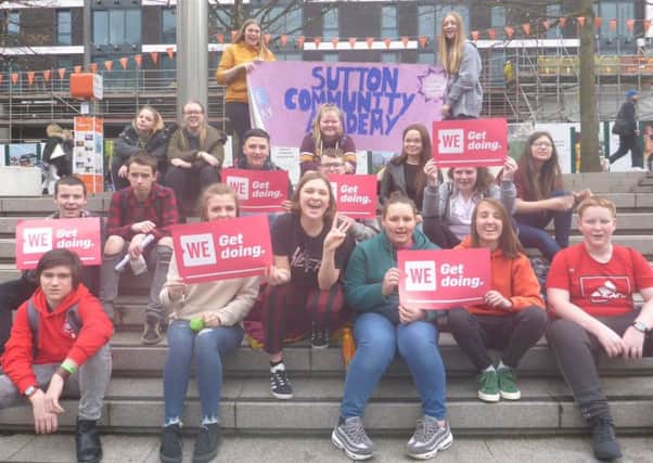 Sutton Community Academy attended WE Day at SSE Arena, Wembley.