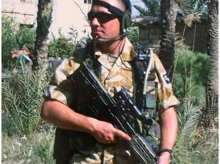 Mayoral hopeful Sean McCallum during his military service
