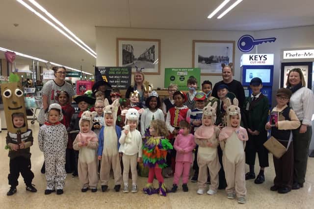 Pupils from Saville House School visited the Morrisons store in  Mansfield Woodhouse on World Book Day and received a free cup cake each.